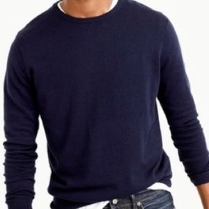 NWT J Crew cotton cashmere Pique crewneck sweater